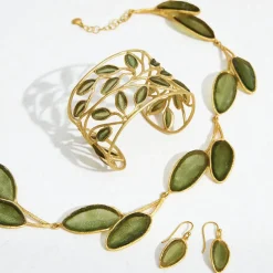 The Metropolitan Museum of Art Earrings*Sage Leaf Drop Earrings
