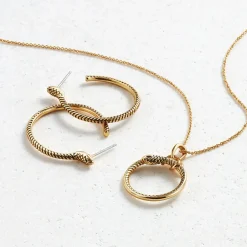 The Metropolitan Museum of Art Earrings*Serpentine Hoop Earrings