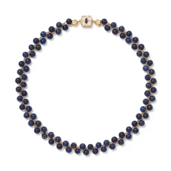 The Metropolitan Museum of Art Jewelry Sets*Spanish Baldric Lapis Braided Necklace And Elongated Drop Earrings Set