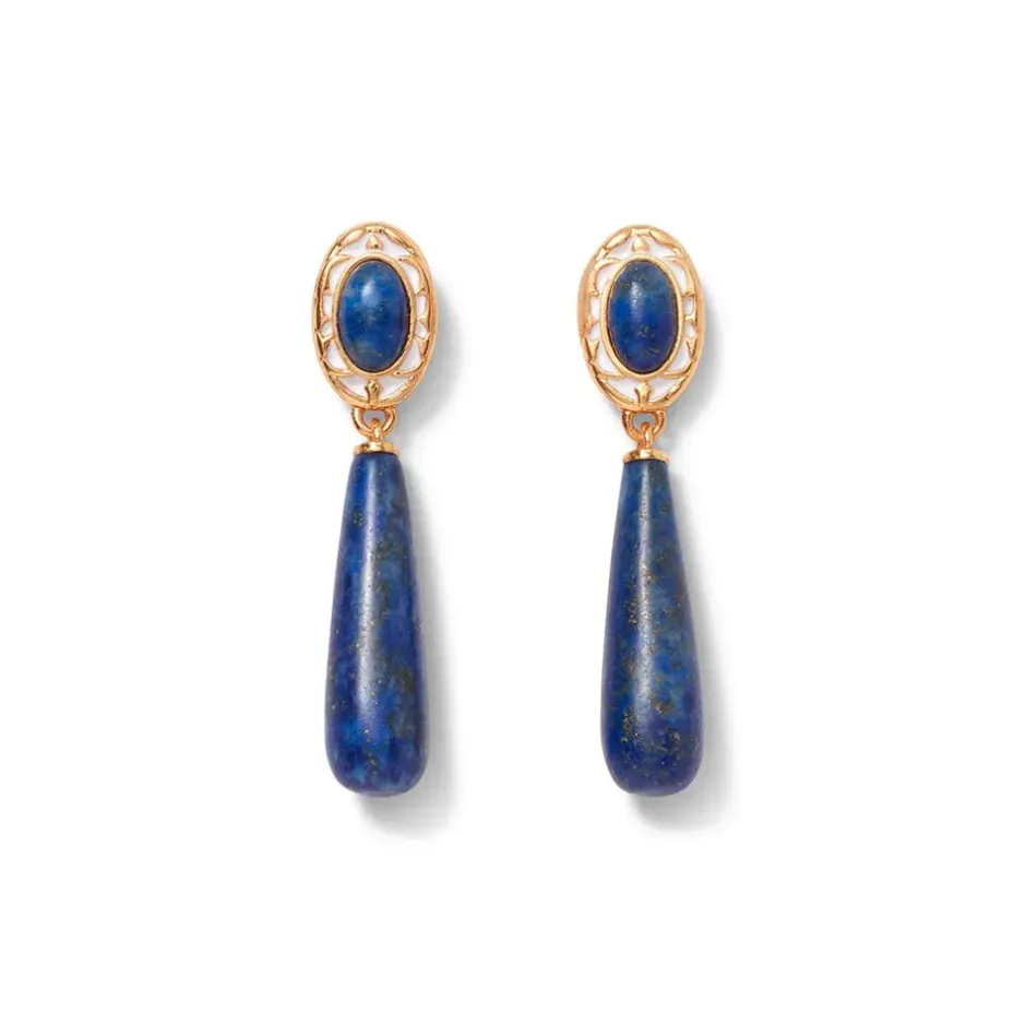 The Metropolitan Museum of Art Jewelry Sets*Spanish Baldric Lapis Braided Necklace And Elongated Drop Earrings Set