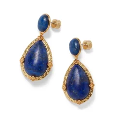The Metropolitan Museum of Art Earrings*Spanish Baldric Lapis Statement Drop Earrings