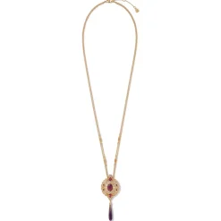 The Metropolitan Museum of Art Jewelry Sets*Turkish Amethyst Long Pendant Necklace And Statement Earrings Set