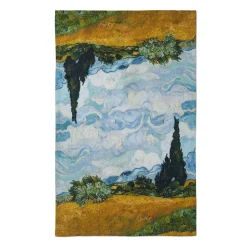 The Metropolitan Museum of Art Tableware*Van Gogh Wheat Field With Cypresses Mug And Tea Towel Set