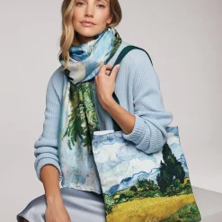 The Metropolitan Museum of Art Bags*Van Gogh Wheat Field With Cypresses Tote