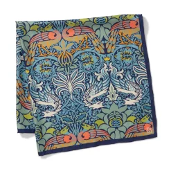 The Metropolitan Museum of Art Scarves & Wraps*William Morris Peacock And Dragon Square Silk Scarf
