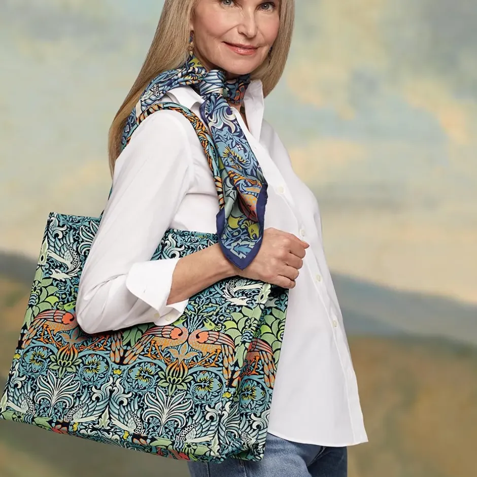 The Metropolitan Museum of Art Bags*William Morris Peacock And Dragon Oversize Structured Tote