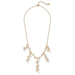 The Metropolitan Museum of Art Jewelry Sets*Willow Catkins Pearl Bib Necklace And Drop Earrings Set