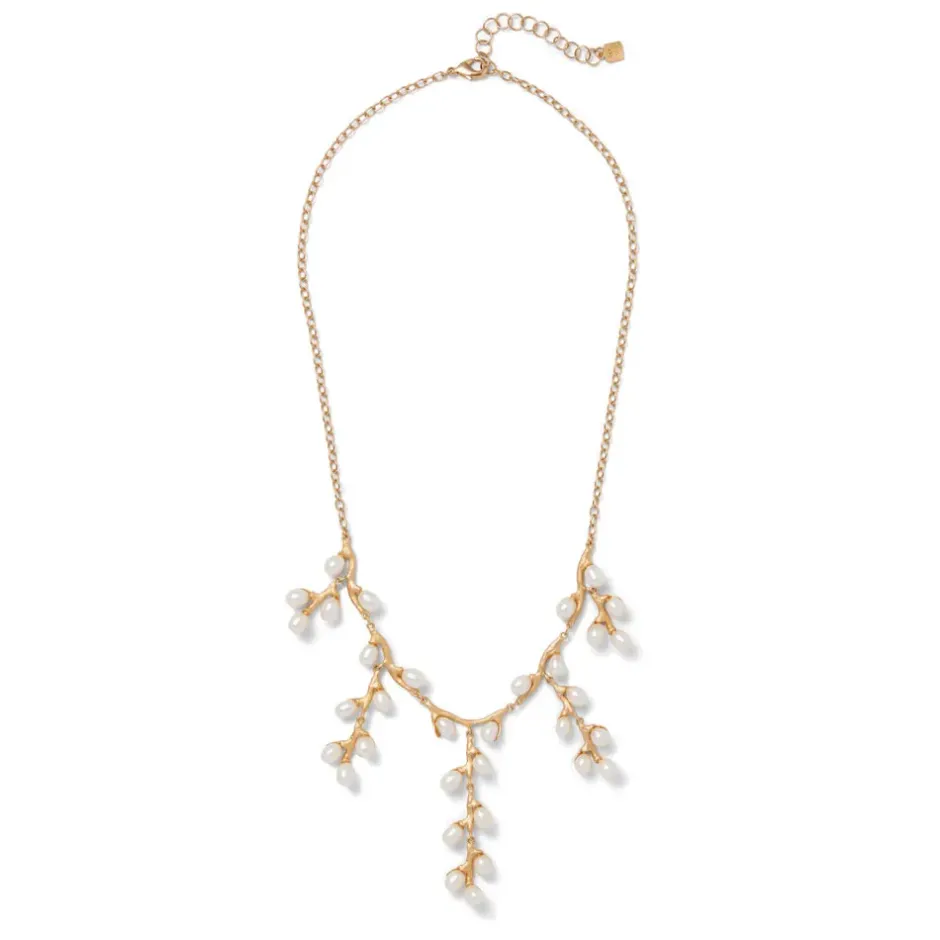 The Metropolitan Museum of Art Jewelry Sets*Willow Catkins Pearl Bib Necklace And Drop Earrings Set
