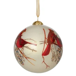 The Metropolitan Museum of Art Ornaments*Winter Birds Hand-Painted Glass Ornament Set