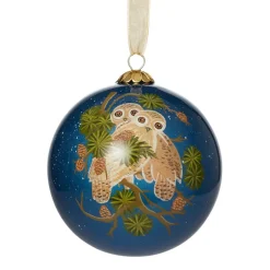 The Metropolitan Museum of Art Ornaments*Winter Birds Hand-Painted Glass Ornament Set